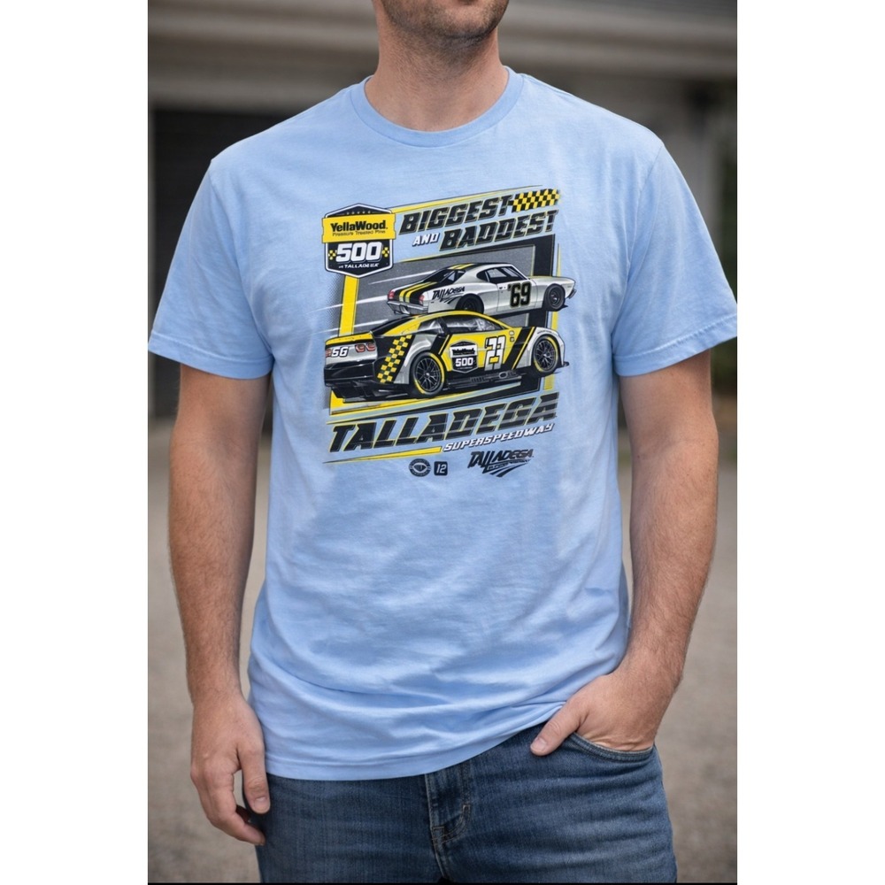 NASCAR YellaWood 500 Talladega Past Champions Shirt 2XL Blue Auto Racing